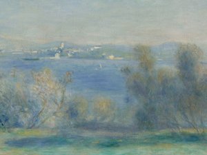 Tájkép a Földközi-tengeren (kilátás Toulonra) alkotó: Pierre Auguste Renoir