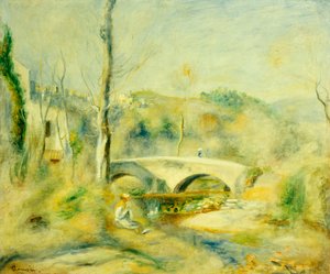 Táj egy híddal alkotó: Pierre Auguste Renoir