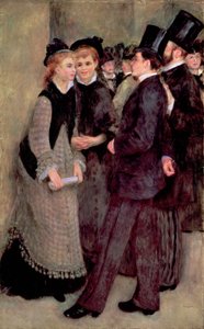 Kilépés a Konzervatóriumból (La Sortie du conservatoire) 1877 (olaj, vászon) alkotó: Pierre Auguste Renoir