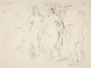 A fürdőzők alkotó: Pierre Auguste Renoir