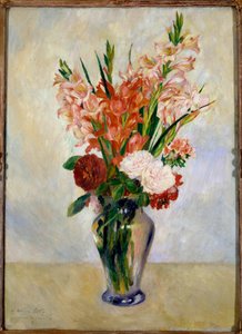 Pierre Auguste Renoir (1841-1919) gladiolusfestménye 1885 V. 0,75 x 0,54 m Párizs, Orsay Múzeum alkotó: Pierre Auguste Renoir