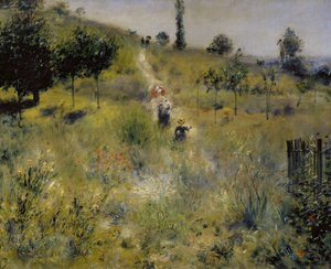 Magas füvön keresztül vezető ösvény alkotó: Pierre Auguste Renoir