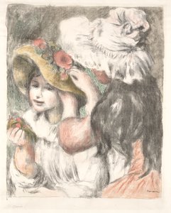A kalap feltűzése alkotó: Pierre Auguste Renoir