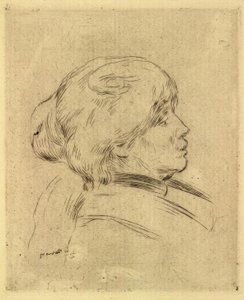 Porträt von Berthe Morisot von Pierre Auguste Renoir