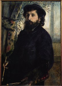 Claude Monet portréja (olaj, vászon alkotó: Pierre Auguste Renoir