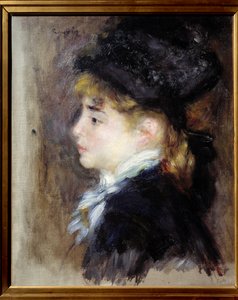 Margot portréja. Pierre Auguste Renoir (1841-1919) festménye alkotó: Pierre Auguste Renoir