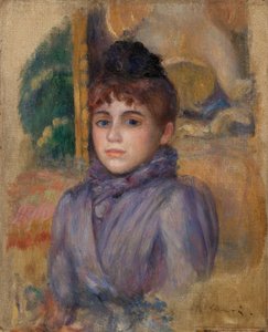 Egy fiatal nő portréja alkotó: Pierre Auguste Renoir
