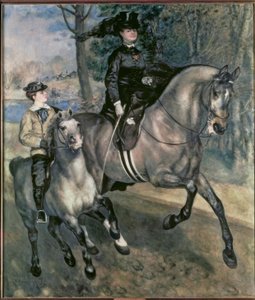 Lovas a Bois de Boulogne-ban alkotó: Pierre Auguste Renoir