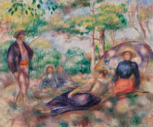 Pihenés a fűben alkotó: Pierre-Auguste Renoir