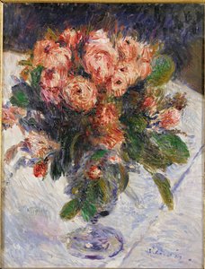 Szikrázó rózsák (olaj, vászon) alkotó: Pierre Auguste Renoir