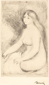 Ülő fürdőző Baigneuse assise, c. 1905. alkotó: Pierre Auguste Renoir