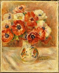 Csendélet kökörcsinekkel alkotó: Pierre Auguste Renoir