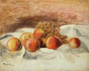 Csendélet őszibarackkal alkotó: Pierre Auguste Renoir
