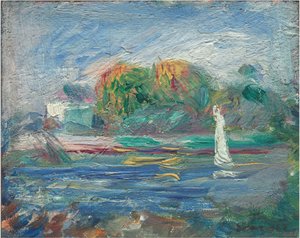 A kék folyó, c. 18901900. alkotó: Pierre Auguste Renoir