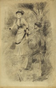 Leszállás a csúcsról: Jean Martin Steadies Hélène, a bankár lánya, 1881 alkotó: Pierre Auguste Renoir