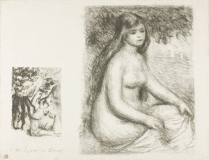A feltűzött kalap és a fürdőző alkotó: Pierre Auguste Renoir