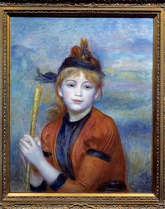 A túrázó. Pierre Auguste Renoir (1841-1919) festménye alkotó: Pierre Auguste Renoir