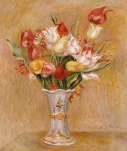 Tulipánok alkotó: Pierre Auguste Renoir