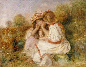 Két lány, 1890 körül alkotó: Pierre Auguste Renoir