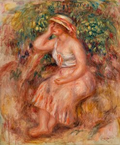 Álmodozó nő alkotó: Pierre Auguste Renoir