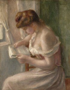 Woman Reading, 1895 körül alkotó: Pierre Auguste Renoir