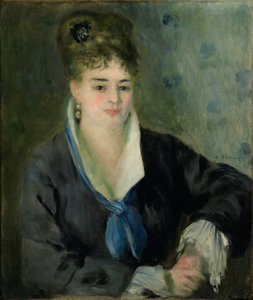 Fekete ruhás nő alkotó: Pierre Auguste Renoir