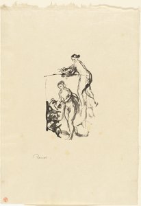 Nő szőlővel, 3. változat alkotó: Pierre Auguste Renoir