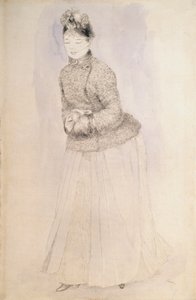 Nő muffal, c1883-c1884. alkotó: Pierre Auguste Renoir