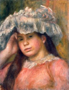 Fiatal lány kalapban, 1892-1894. alkotó: Pierre Auguste Renoir