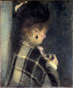 Fiatal nő kis fátyollal, 1870 körül (olaj, vászon) alkotó: Pierre Auguste Renoir