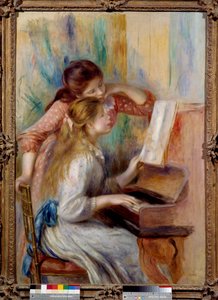 Fiatal lányok a zongoránál Pierre Auguste Renoir (1841-1919) előkészítő tanulmánya 1892 V. 1,16x0,81 m Párizs, musee de l
