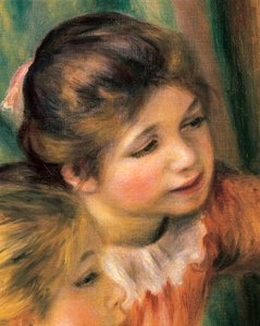 Fiatal lányok a zongoránál, részlet alkotó: Pierre Auguste Renoir
