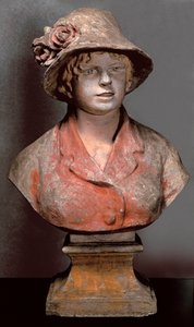 Aline Charigot, Mrs. Renoir szobra, 1900 körül (polikróm vakolat) alkotó: Pierre Auguste Renoir