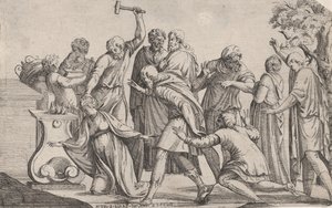 Iphigenia feláldozása, 1607-61 alkotó: Pierre Biard