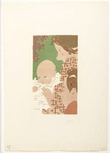 Andrée Terasse fiával, Jean fiával és Pierre Bonnard testvérével Scene de famille alkotó: Pierre Bonnard