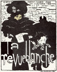 Művészet. A Revue Blanche. Plakát Pierre Bonnard, Franciaország alkotó: Pierre Bonnard