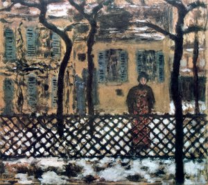 A kerítés mögött, c1895 alkotó: Pierre Bonnard