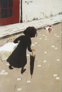 A kis mosónő. 1896 alkotó: Pierre Bonnard