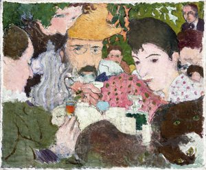 Kerti kóstoló, 1891 körül (olaj, toll és fekete tinta, ceruza, vászon) alkotó: Pierre Bonnard