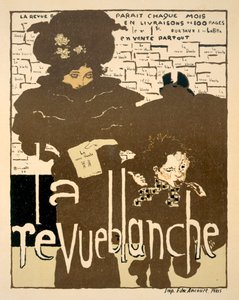 La Revue Blanche, a híres havilap első, 1894-es számát hirdető plakát