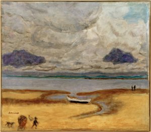 A strand apálykor (Marée basse à Arcachon) alkotó: Pierre Bonnard