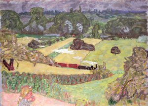 Táj tehervonattal, 1909