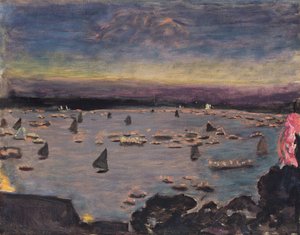 Lámpás felvonulás a külső Alsteren, 1913 alkotó: Pierre Bonnard