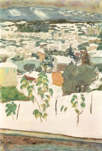 Le Cannet a hóban, 1927 körül (olaj, vászon) alkotó: Pierre Bonnard