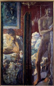 Férfi és nő egy meztelen pár a hálószobában alkotó: Pierre Bonnard