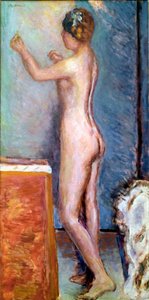 Akt kék alapon Pierre Bonnard (1867-1947) 1915-ös Solothurn, Silvan Kocher gyűjtemény festménye