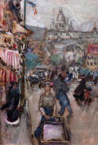 Párizsi táj vagy Les Batignolles, részlet alkotó: Pierre Bonnard