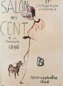 A Salon des Cent 23. kiállítását hirdető plakát, 1896