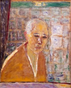 Pierre Bonnard (1867-1947) önarcképfestménye 1945 Dim. 56x46 cm New York, kollekció Donald S. Stralem alkotó: Pierre Bonnard