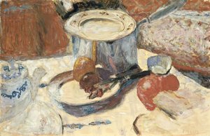 Csendélet serpenyővel, 1930 (guache és WC papíron)
